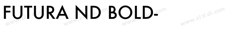 FUTURA ND BOLD字体转换